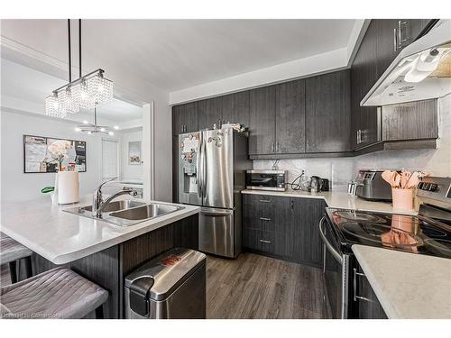 95 Kenesky Drive, Hamilton, ON - Indoor Photo Showing Kitchen With Double Sink