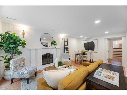 3150 Bentworth Drive, Burlington, ON - Indoor Photo Showing Living Room With Fireplace