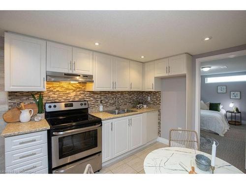 Lower-551 Barnaby Street, Hamilton, ON - Indoor Photo Showing Kitchen With Double Sink