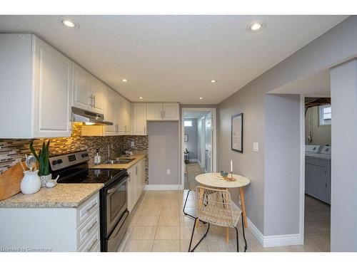 Lower-551 Barnaby Street, Hamilton, ON - Indoor Photo Showing Kitchen With Double Sink With Upgraded Kitchen