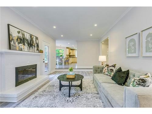 341 Acacia Court, Oakville, ON - Indoor Photo Showing Living Room With Fireplace