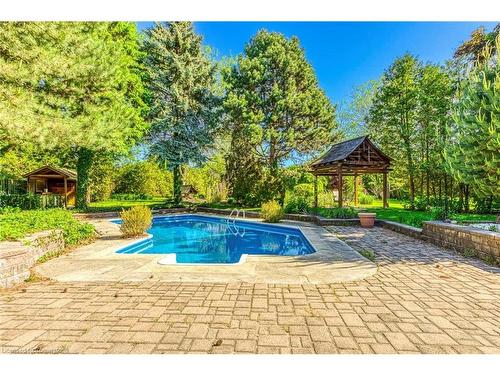 341 Acacia Court, Oakville, ON - Outdoor With In Ground Pool With Deck Patio Veranda With Backyard