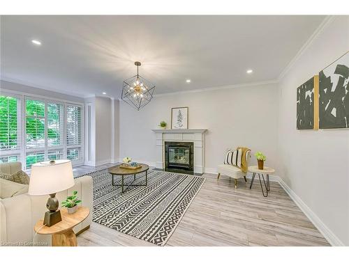 341 Acacia Court, Oakville, ON - Indoor Photo Showing Living Room With Fireplace