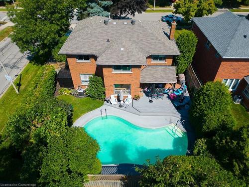 184 Warner Drive, Oakville, ON - Outdoor With In Ground Pool With Deck Patio Veranda