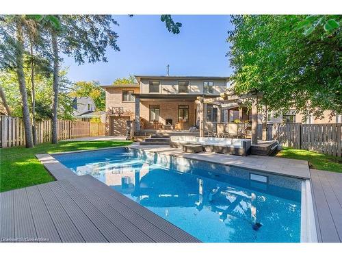 169 Orchard Drive, Ancaster, ON - Outdoor With In Ground Pool With Deck Patio Veranda With Backyard