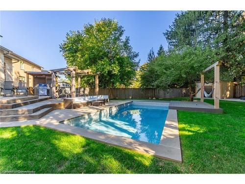 169 Orchard Drive, Ancaster, ON - Outdoor With In Ground Pool With Backyard