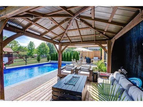 380 Parkside Drive, Waterdown, ON - Outdoor With In Ground Pool With Exterior