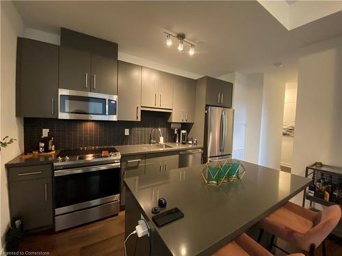 304-2007 James Street, Burlington, ON - Indoor Photo Showing Kitchen With Stainless Steel Kitchen With Upgraded Kitchen