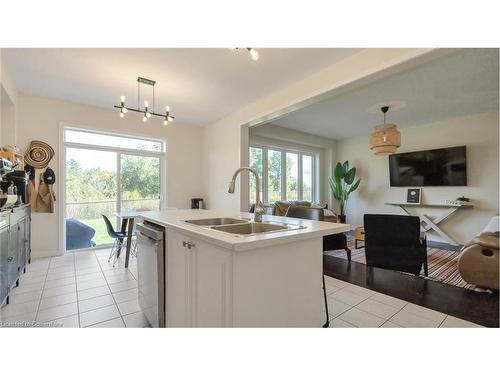 46 Hawick Crescent Crescent, Caledonia, ON - Indoor Photo Showing Kitchen With Double Sink