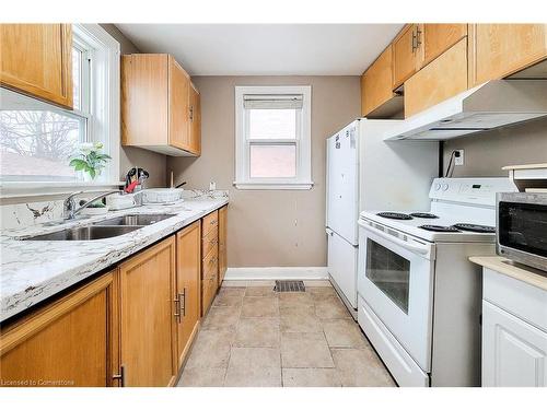 36 Mapes Avenue, Hamilton, ON - Indoor Photo Showing Kitchen With Double Sink