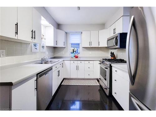 45 Robins Avenue, Hamilton, ON - Indoor Photo Showing Kitchen With Double Sink