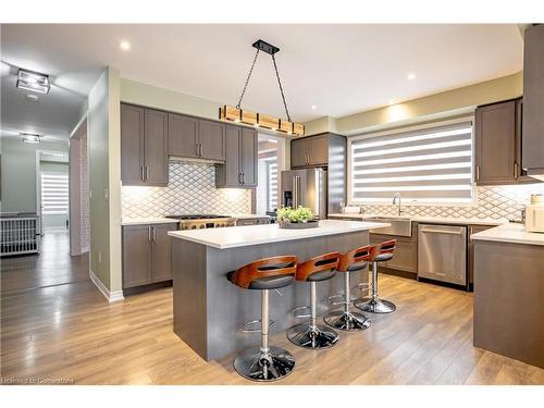 50 Fleming Crescent, Caledonia, ON - Indoor Photo Showing Kitchen With Upgraded Kitchen