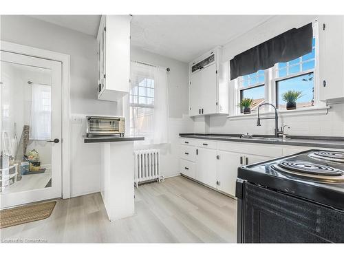 437 Niagara Street, Welland, ON - Indoor Photo Showing Kitchen With Double Sink