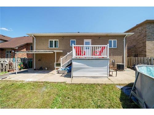 33 Tallman Street, Stoney Creek, ON - Outdoor With Above Ground Pool With Deck Patio Veranda With Exterior