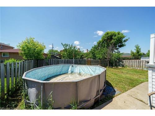 33 Tallman Street, Stoney Creek, ON - Outdoor With Above Ground Pool With Backyard