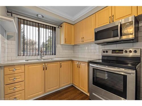 107 Horning Drive, Hamilton, ON - Indoor Photo Showing Kitchen With Double Sink