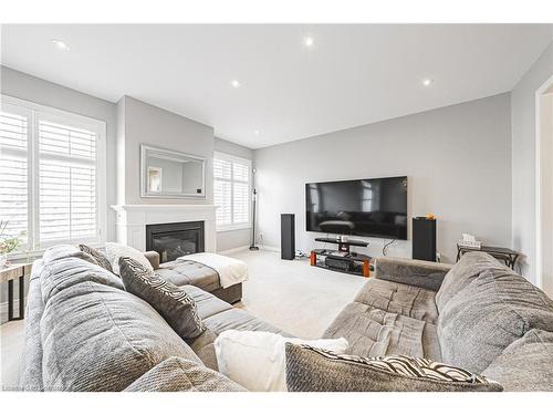 51 Narbonne Crescent, Stoney Creek, ON - Indoor Photo Showing Living Room With Fireplace