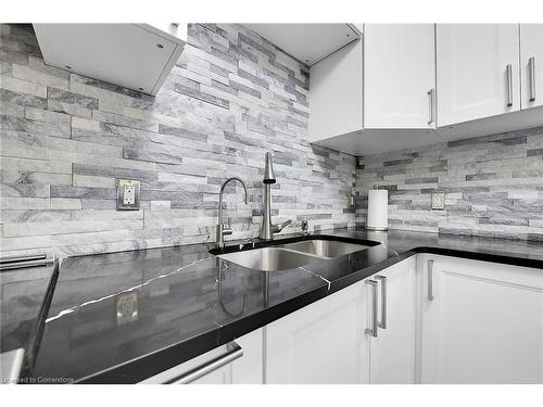 53 1/2 Robins Avenue, Hamilton, ON - Indoor Photo Showing Kitchen With Double Sink With Upgraded Kitchen