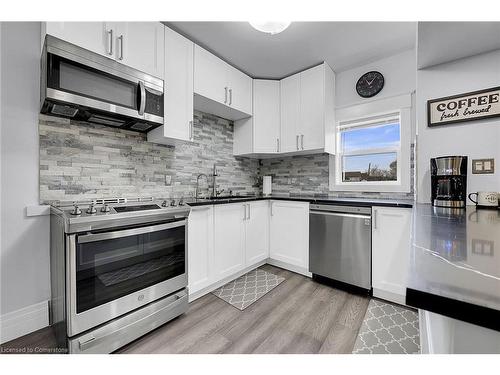 53 1/2 Robins Avenue, Hamilton, ON - Indoor Photo Showing Kitchen With Stainless Steel Kitchen With Upgraded Kitchen