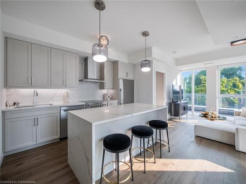 302-500 Brock Avenue, Burlington, ON - Indoor Photo Showing Kitchen With Upgraded Kitchen