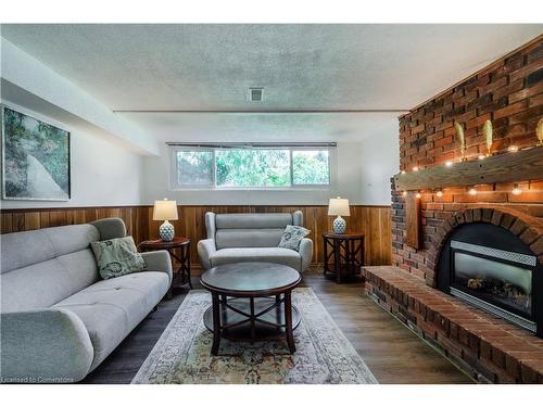 470 John Frederick Drive, Ancaster, ON - Indoor Photo Showing Living Room With Fireplace