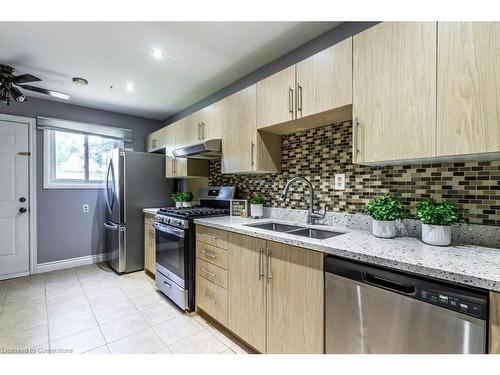 M7-444 Stone Church Road W, Hamilton, ON - Indoor Photo Showing Kitchen With Double Sink