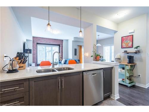 57-377 Glancaster Road, Ancaster, ON - Indoor Photo Showing Kitchen With Double Sink