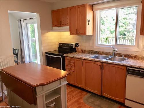 3497 Marion Court, Burlington, ON - Indoor Photo Showing Kitchen With Double Sink