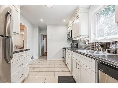 19 Belview Avenue, Hamilton, ON - Indoor Photo Showing Kitchen With Double Sink