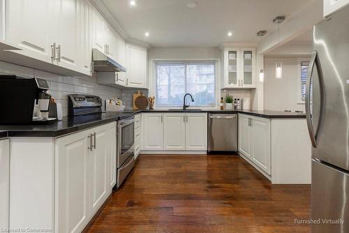 934 David Court, Burlington, ON - Indoor Photo Showing Kitchen With Stainless Steel Kitchen With Upgraded Kitchen