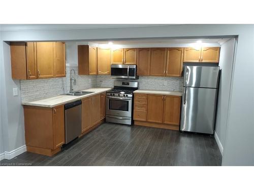 Lower-376 Talbot Street, Hamilton, ON - Indoor Photo Showing Kitchen With Stainless Steel Kitchen