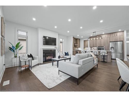 8838 Black Forest Crescent, Niagara Falls, ON - Indoor Photo Showing Living Room With Fireplace