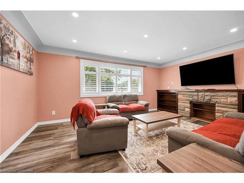 221 Gray Road, Stoney Creek, ON - Indoor Photo Showing Living Room With Fireplace