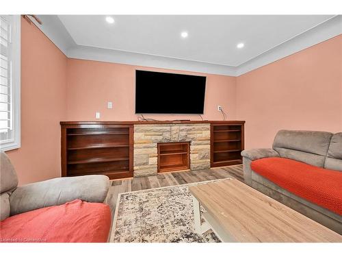 221 Gray Road, Stoney Creek, ON - Indoor Photo Showing Living Room With Fireplace