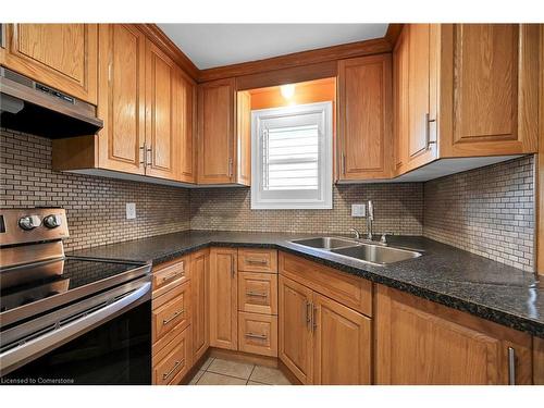 221 Gray Road, Stoney Creek, ON - Indoor Photo Showing Kitchen With Double Sink