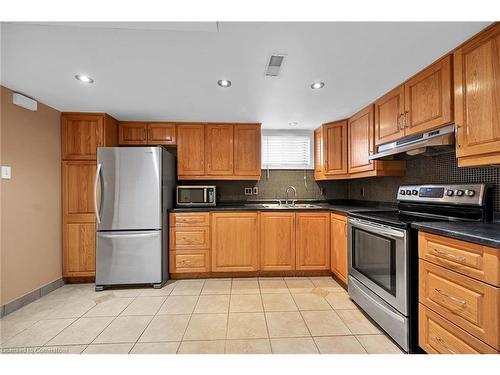 221 Gray Road, Stoney Creek, ON - Indoor Photo Showing Kitchen With Stainless Steel Kitchen