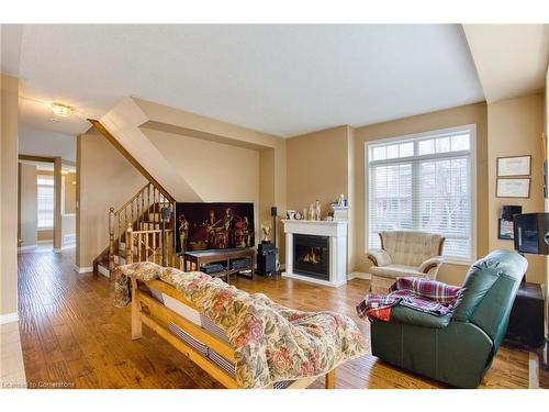 3 Springstead Avenue, Stoney Creek, ON - Indoor Photo Showing Living Room With Fireplace