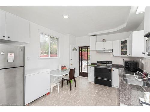 47 Clyde Street, Hamilton, ON - Indoor Photo Showing Kitchen With Double Sink