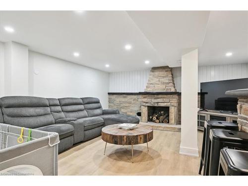 72 West 25Th Street, Hamilton, ON - Indoor With Fireplace