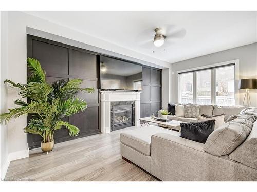 88 Mcknight Avenue, Waterdown, ON - Indoor Photo Showing Living Room With Fireplace