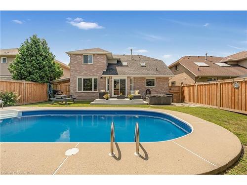 68 Riviera Ridge, Stoney Creek, ON - Outdoor With In Ground Pool With Backyard