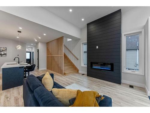 209 Grenfell Street, Hamilton, ON - Indoor With Fireplace