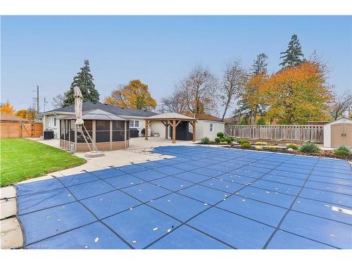 55 Deschene Avenue, Hamilton, ON - Outdoor With In Ground Pool With Backyard