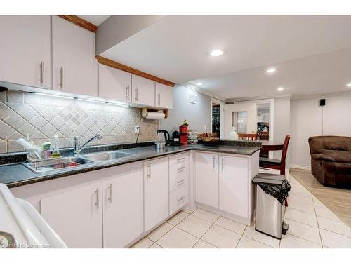 139 West 3Rd Street, Hamilton, ON - Indoor Photo Showing Kitchen With Double Sink