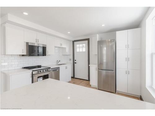 32 Britannia Avenue, Hamilton, ON - Indoor Photo Showing Kitchen With Stainless Steel Kitchen With Upgraded Kitchen