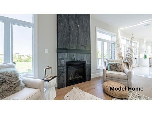 73 Workman Crescent, Plattsville, ON - Indoor Photo Showing Living Room With Fireplace