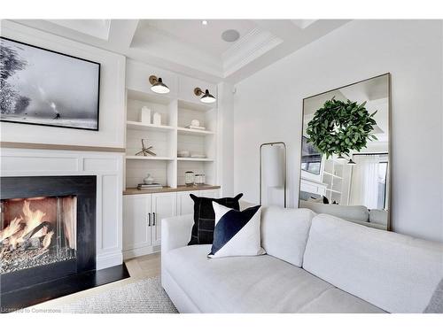 179 Douglas Avenue, Oakville, ON - Indoor Photo Showing Living Room With Fireplace