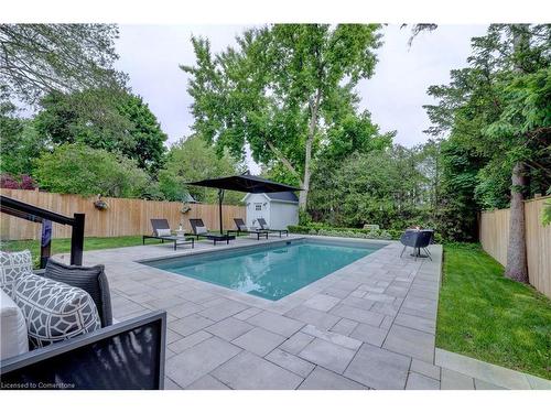 179 Douglas Avenue, Oakville, ON - Outdoor With In Ground Pool With Deck Patio Veranda With Backyard