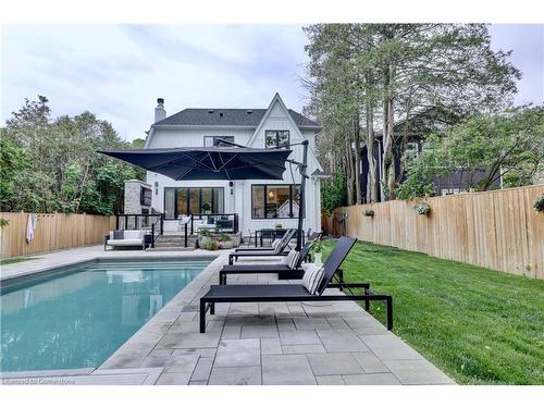 179 Douglas Avenue, Oakville, ON - Outdoor With In Ground Pool With Deck Patio Veranda