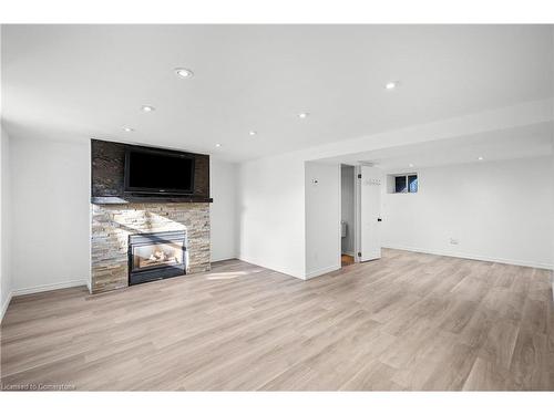 1053 Helena Street, Burlington, ON - Indoor Photo Showing Living Room With Fireplace